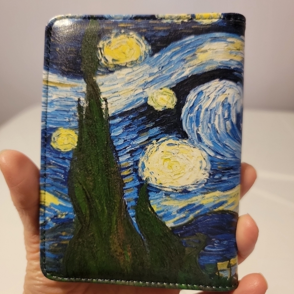 Van Gogh Starry Night Passport Holder - Picture 2 of 7